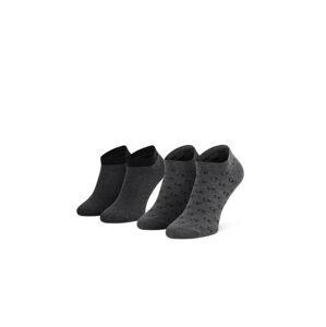 Calvin Klein pánské šedé ponožky 2pack - 43 (002)